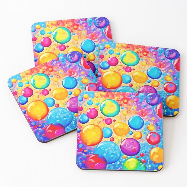 Item preview, Rainbow Bubble Pop Art designed and sold by Health And Fitness Posts e-Store.