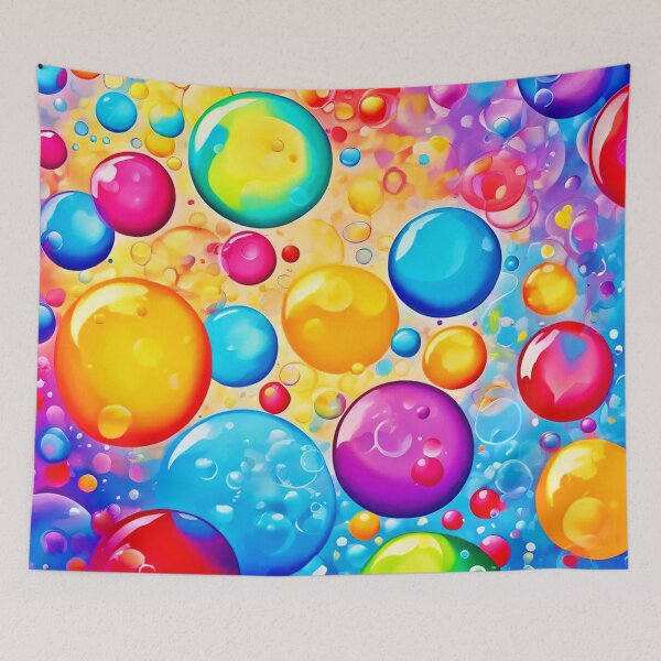 Item preview, Rainbow Bubble Pop Art designed and sold by Health And Fitness Posts e-Store.