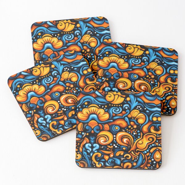 Item preview, Vibrant Tiles and Pastel Floral Patterns designed and sold by Piotrek0001.