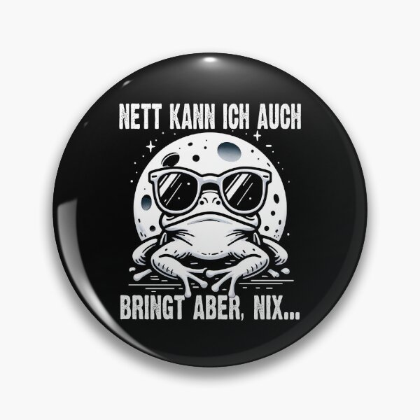 Item preview, Nett Kann Ich Auch Bringt Aber , Nix  - Cooles Frosch Mit Mond  - Lustiges Zitat  designed and sold by Smix Pixels.