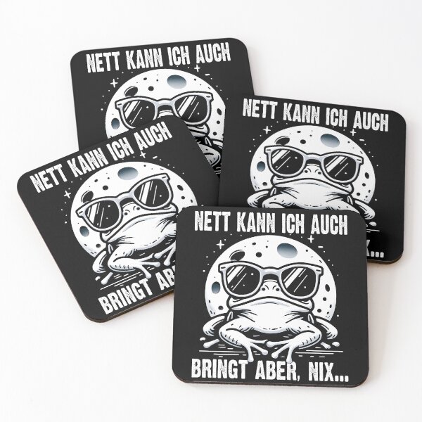 Item preview, Nett Kann Ich Auch Bringt Aber , Nix - Cooles Frosch Mit Mond - Lustiges Zitat designed and sold by Smix Pixels.
