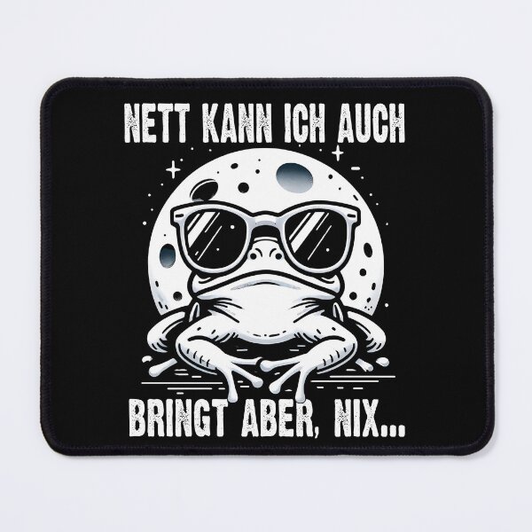 Item preview, Nett Kann Ich Auch Bringt Aber , Nix  - Cooles Frosch Mit Mond  - Lustiges Zitat  designed and sold by Smix Pixels.