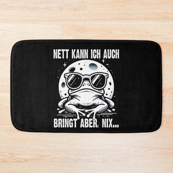 Item preview, Nett Kann Ich Auch Bringt Aber , Nix  - Cooles Frosch Mit Mond  - Lustiges Zitat  designed and sold by Smix Pixels.