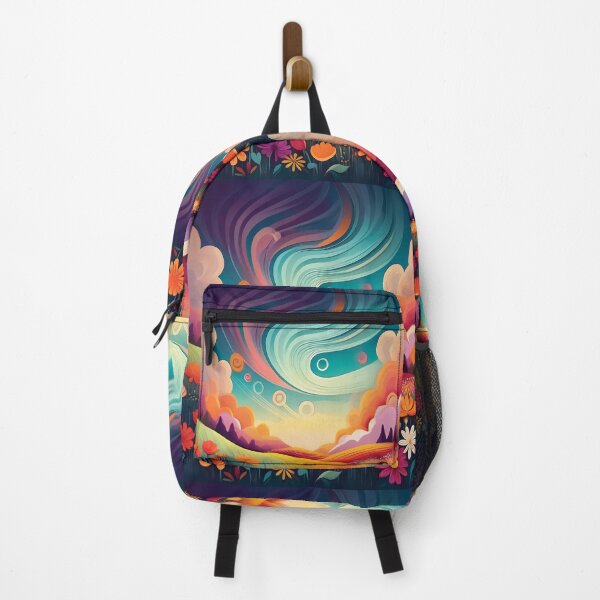 Item preview, A design of a lively field of vibrant flowers with a dynamic, swirling sky overhead. designed and sold by HEMRO.