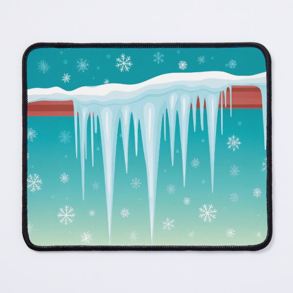 Item preview, A design of icicles hanging from a branch, with snowflakes and a bright sky.  designed and sold by HEMRO.