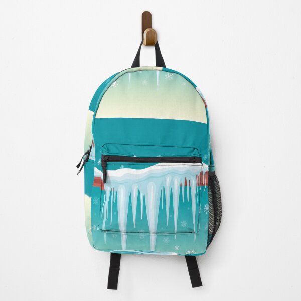 Item preview, A design of icicles hanging from a branch, with snowflakes and a bright sky. designed and sold by HEMRO.