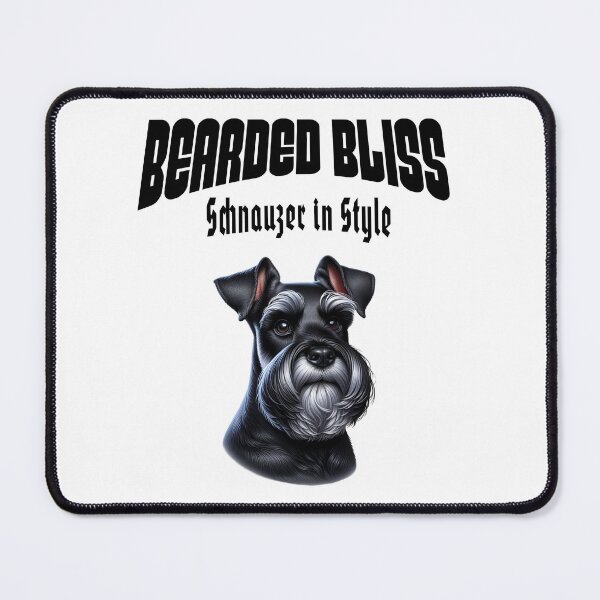 Item preview, Bearded Bliss: Schnauzer in Style - Stylish Design with a Schnauzer designed and sold by AbstractReborn.