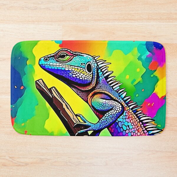 Item preview, Colorful Lizard Art Design designed and sold by Health And Fitness Posts e-Store.