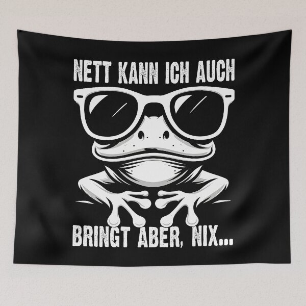 Item preview, Nett Kann Ich Auch Bringt Aber , Nix  - Cooles Frosch - Lustiges Zitat  designed and sold by Smix Pixels.