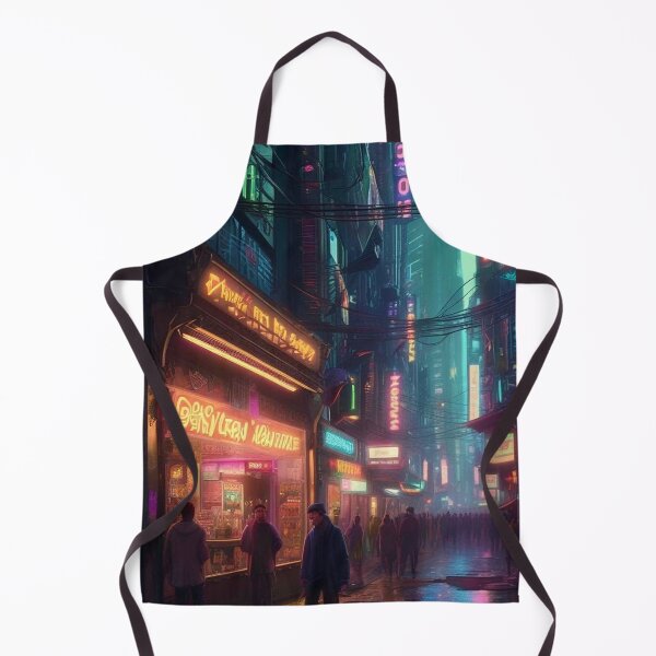 Item preview, Cyberpunk City Cafe 2 - Sci Fi Art concept designed and sold by Delerat7.