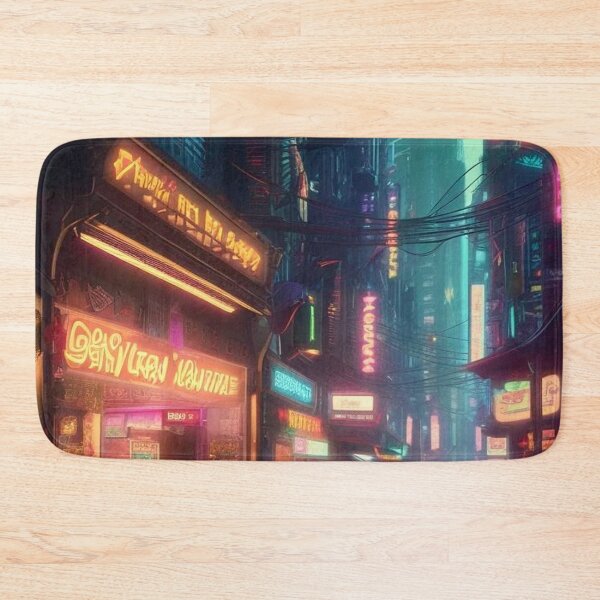 Item preview, Cyberpunk City Cafe 2 - Sci Fi Art concept designed and sold by Delerat7.