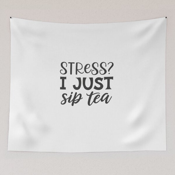 Item preview, Stress? I Just Sip Tea – Minimalist and Relaxing Tea Lover Design designed and sold by Colorful-Garden.