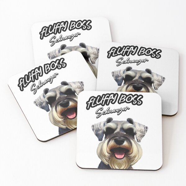 Item preview, Fluffy Boss Schnauzer - Commanding Style for Dog Lovers designed and sold by AbstractReborn.