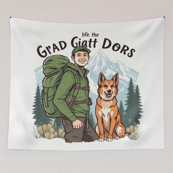 Item preview, Hiking with Dog designed and sold by sachinnaha.