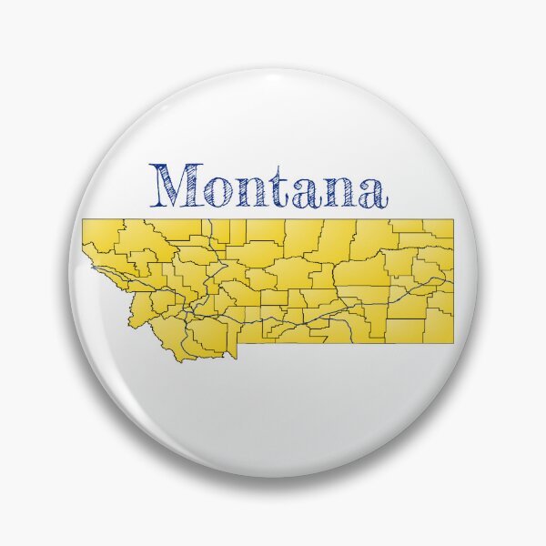 Item preview, Montana Counties & Interstates designed and sold by PhilbonianDezin.