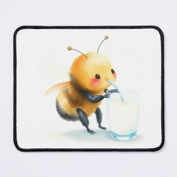 Item preview, Bee and milk designed and sold by Neranchara.