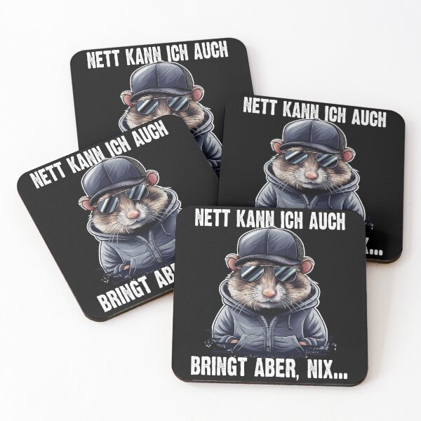 Item preview, Nett Kann Ich Auch Bringt Aber , Nix  - Cooles Hamster - Lustiges Zitat  designed and sold by Smix Pixels.
