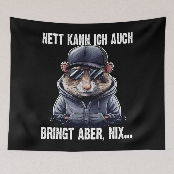 Item preview, Nett Kann Ich Auch Bringt Aber , Nix  - Cooles Hamster - Lustiges Zitat  designed and sold by Smix Pixels.