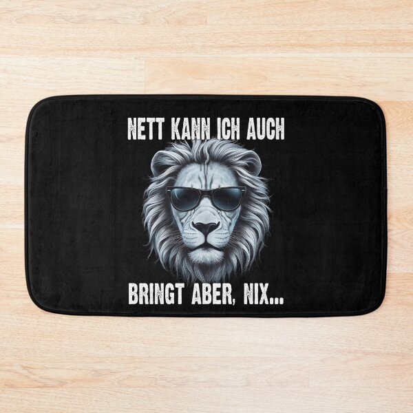 Item preview, Nett Kann Ich Auch Bringt Aber , Nix  - Cooles Löwe - Lustiges Zitat  designed and sold by Smix Pixels.