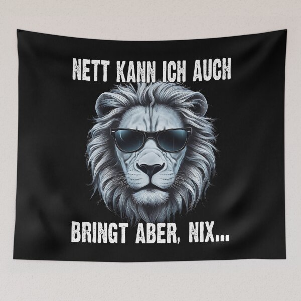 Item preview, Nett Kann Ich Auch Bringt Aber , Nix  - Cooles Löwe - Lustiges Zitat  designed and sold by Smix Pixels.