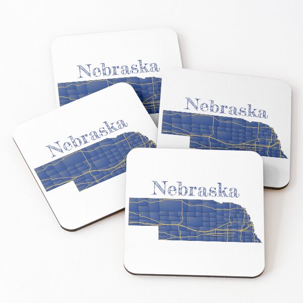 Artikelvorschau, Landkreise und Hauptstraßen in Nebraska entworfen und verkauft von PhilbonianDezin.