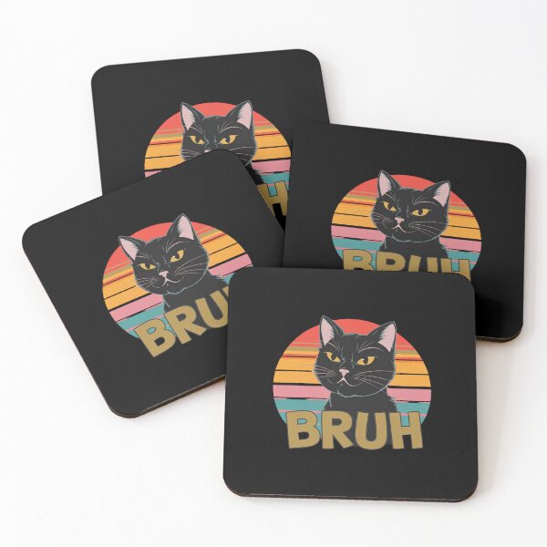 Item preview, Funny Bruh Cat Meme designed and sold by Mateusz Majcherek.