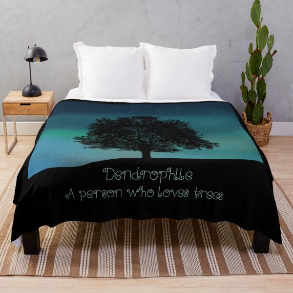 Item preview, Dendrophile - a person who loves trees. Northern Lights, stars designed and sold by Scat the cat.