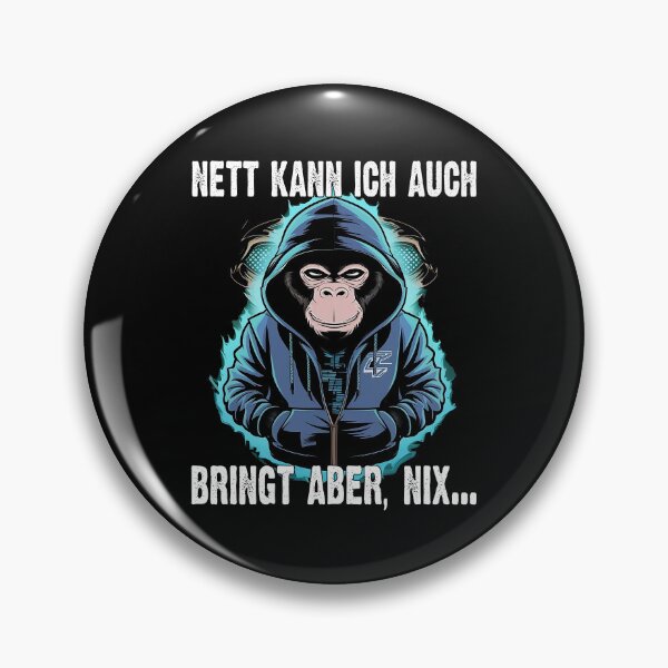 Item preview, Nett Kann Ich Auch Bringt Aber , Nix  - Cooles Affe - Lustiges Zitat  designed and sold by Smix Pixels.
