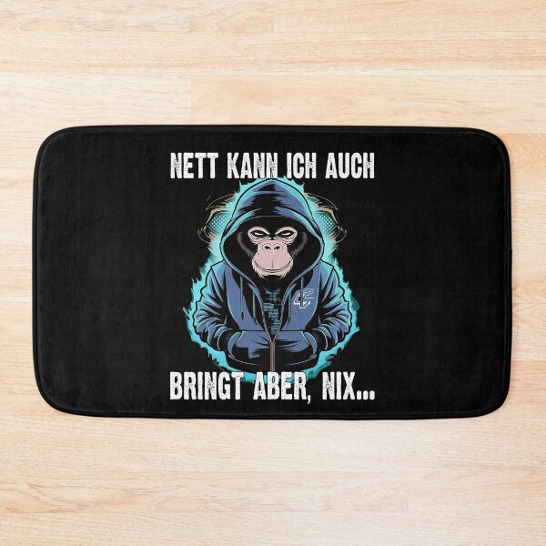 Item preview, Nett Kann Ich Auch Bringt Aber , Nix  - Cooles Affe - Lustiges Zitat  designed and sold by Smix Pixels.