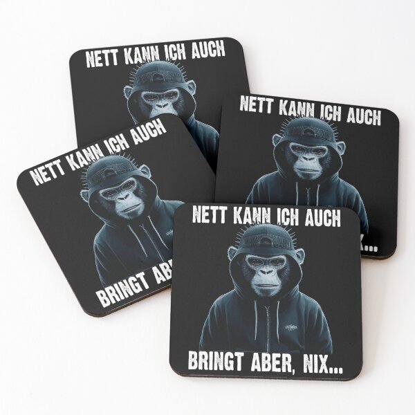 Item preview, Nett Kann Ich Auch Bringt Aber , Nix  - Cooles Affe - Lustiges Zitat  designed and sold by Smix Pixels.