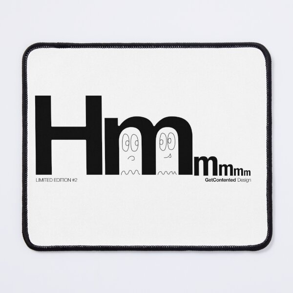 Item preview, Hm... with ghosts and smaller m's designed and sold by GetContented.
