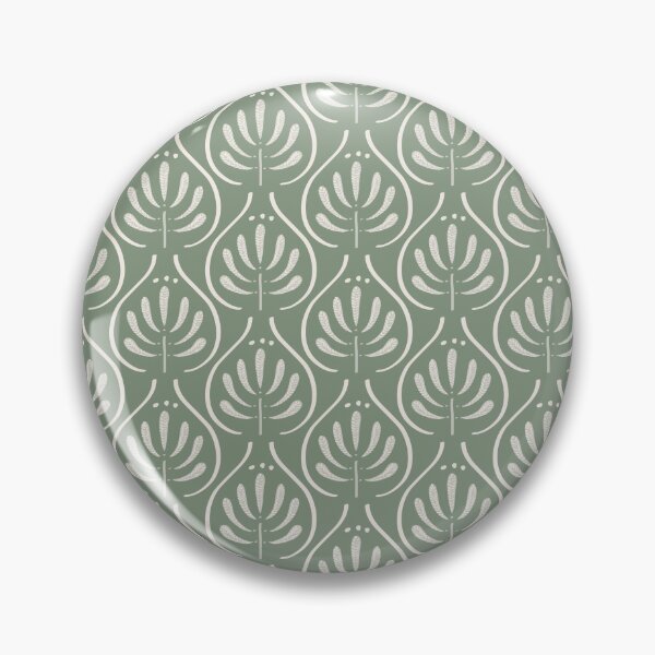 Item preview, Boho Block Print Sage Green Pattern designed and sold by Anis Illustration.