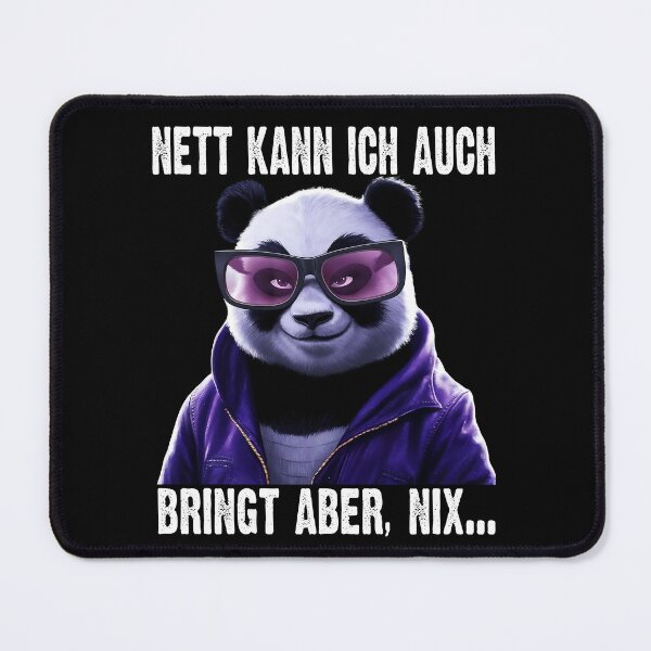 Item preview, Nett Kann Ich Auch Bringt Aber , Nix  - Cooles Panda - Lustiges Zitat  designed and sold by Smix Pixels.
