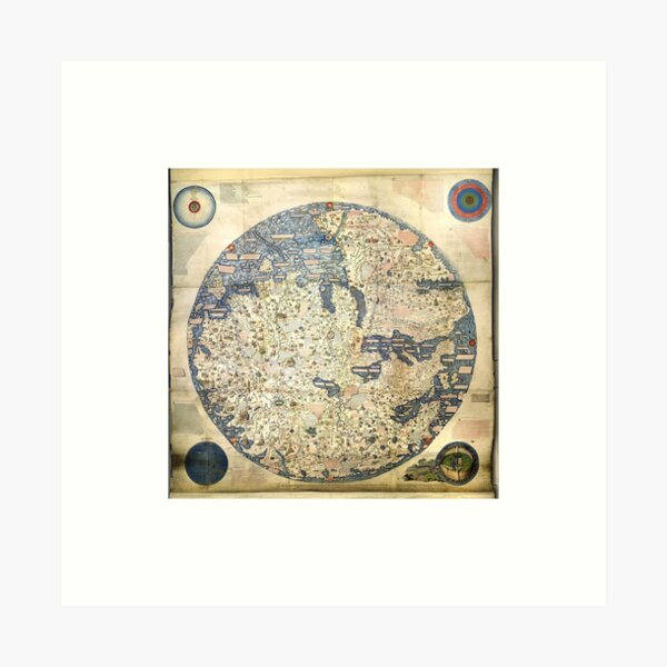 Vista previa del artículo con la obra «El mundo según Fra Mauro», diseñado y vendido por myatticstudio.