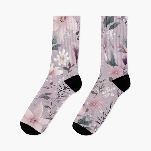 Item preview, Pink flowers with snowflakes designed and sold by Mnbvchou.