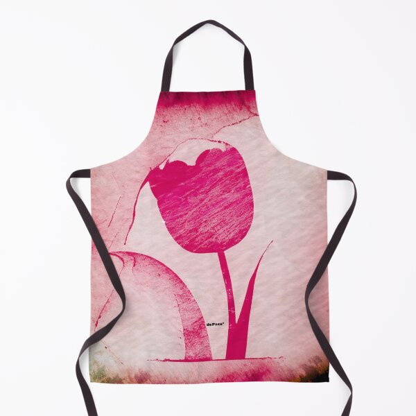 Item preview, Vintage Pink Tulip: Letterpress Elegance - dePace' designed and sold by mrpropcake.