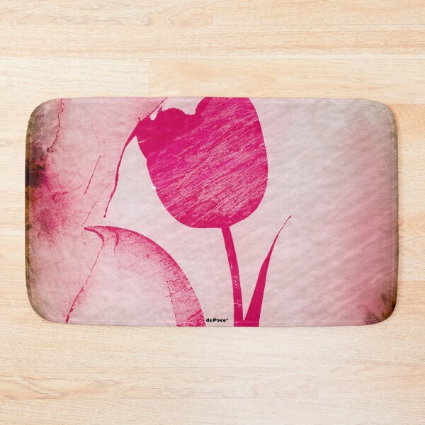 Item preview, Vintage Pink Tulip: Letterpress Elegance - dePace' designed and sold by mrpropcake.