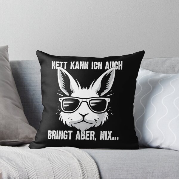 Item preview, Nett Kann Ich Auch Bringt Aber , Nix  - Cooles Kaninchen - Lustiges Zitat  designed and sold by Smix Pixels.
