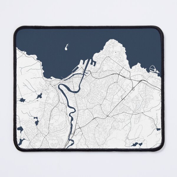 Item preview, Minimalist Trondheim map, elegant and modern wall decoration, perfect to enhance your interior. Unique and stylish wall art designed and sold by Ben-and-Clo.