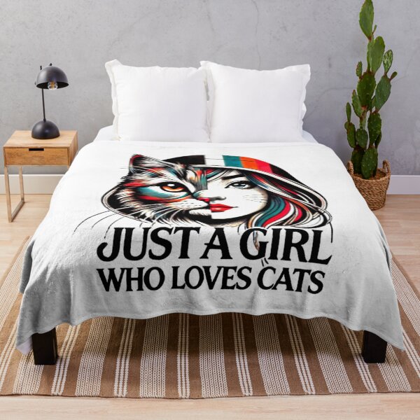 Item preview, Just A Girl Who Loves Anime And Cats for Cat Lovers designed and sold by Creat-Des.