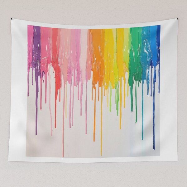 Item preview, Vibrant art from paint drips designed and sold by anytka.