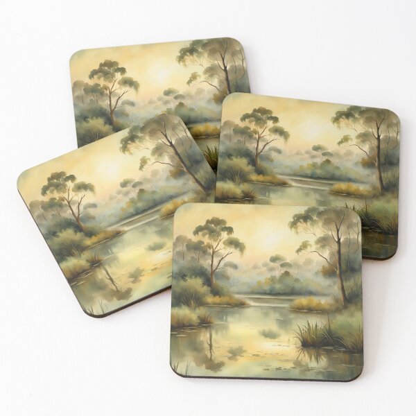 Item preview, serene landscape at sunset designed and sold by melissabeta.