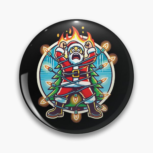 Item preview, Santa Claus Electrocution Chaos designed and sold by LuminOrb.