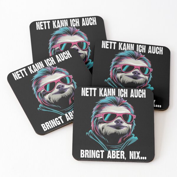 Item preview, Nett Kann Ich Auch Bringt Aber , Nix  - Cooles Faultier  - Lustiges Zitat  designed and sold by Smix Pixels.