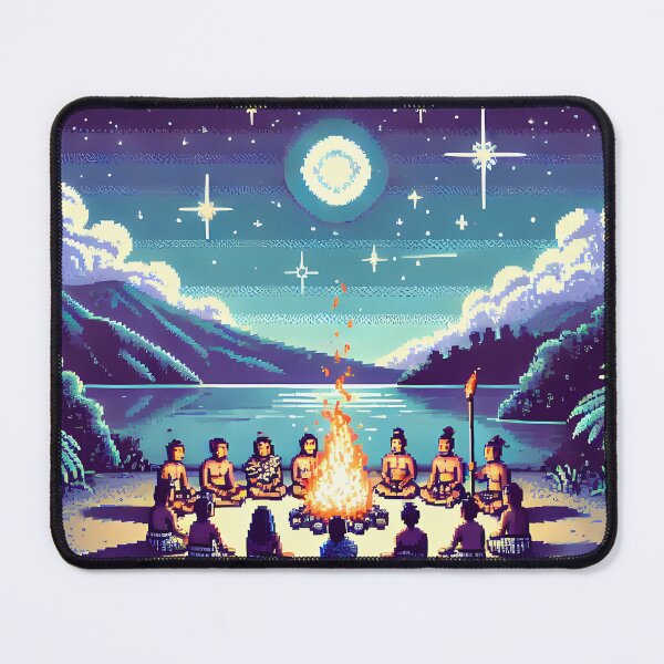 Item preview, 8-Bit New Zealand Matariki – Māori Pleiades Celebration Pixel Art designed and sold by ArizonaWitches™ .