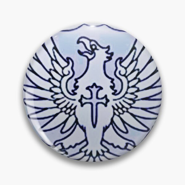 Item preview, Silver Eagle Crest Anime-Inspired Design – Majestic Winged Symbol of Valor designed and sold by AbnormalAdorn.