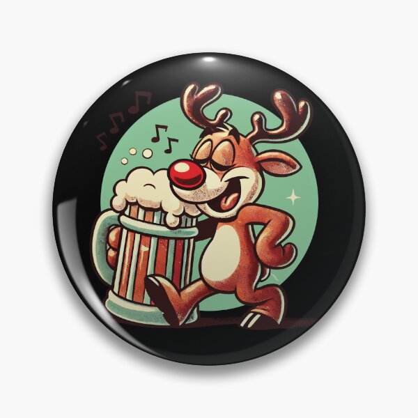 Item preview, Fröhlicher Rentier Bierliebhaber Weihnachten designed and sold by LuminOrb.