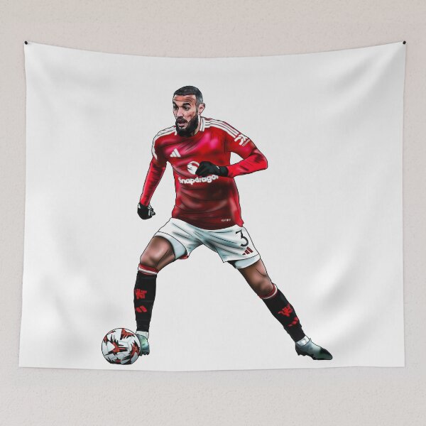 Item preview, Noussair Mazraoui Manchester United designed and sold by GrizzlyCollective.