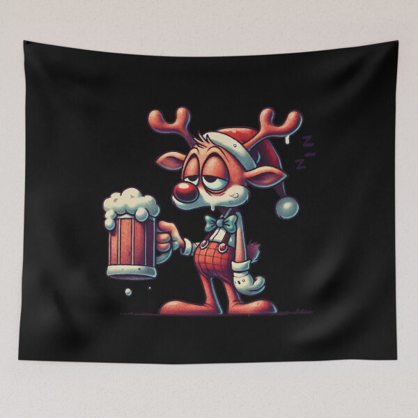 Item preview, Lustiger Bierliebhaber Rentier Weihnachten designed and sold by LuminOrb.
