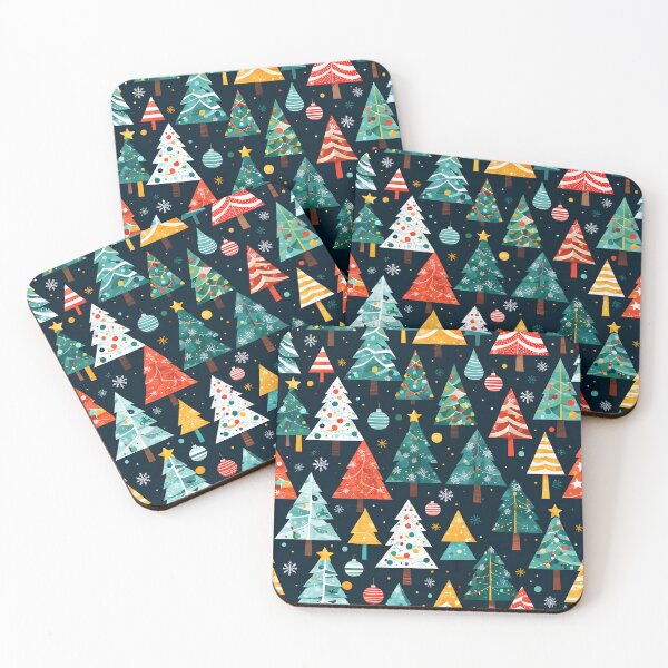 Item preview, Whimsical Christmas Trees Winter Holiday Pattern designed and sold by simaso.
